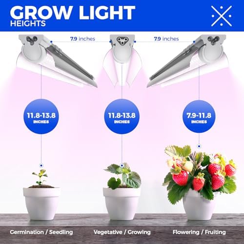 Barrina 2FT T8 LED Grow Light, Full Spectrum Plant Growing Lights, 6 Packs - Image 5