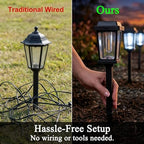 12 Pack Solar Lights Outdoor Pathway, Modern Solar Garden Lights, Waterproof Auto On/Off LED Outdoor Solar Lights for Yard, Landscape Path, Walkway, Driveway Décor - Image 3