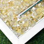 Skyflame 15-Pounds Gold Reflective Fire Glass for Gas Fireplace Fire Pit - Image 4