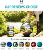 12 Inch Stainless Steel Gazing Ball, Garden Gazing Globe Mirror Ball, Polished Shiny Sphere for Garden Yard Outdoor, Swimming Pool Decoration (Rainbow) - Image 7