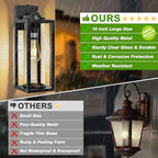 FILIYANO Large Dusk to Dawn Outdoor Wall Lights, 16 Inch, Modern, 2 Pack - Image 6