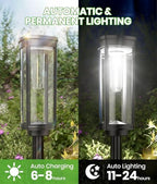 BITPOTT Solar Walkway Lights, 8 Pack, Cool White, IP65 - Image 4