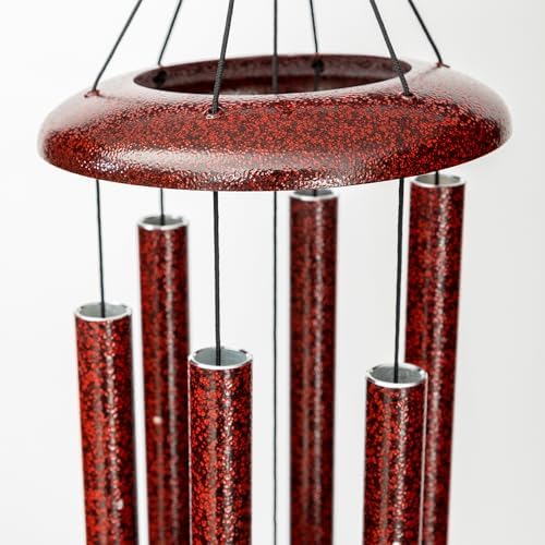 Corinthian Bells by Wind River - 30 inch Ruby Splash Wind Chime for Patio, Backyard, Garden, and Outdoor Decor (Aluminum Chime) Made in the USA - Image 5
