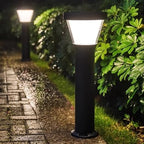 10W Rustproof & Waterproof Aluminum Cylinder Bollard Lights with PC Shade - Wired Modern Landscape Pathway Lights for Lawn, Courtyard & Garage - Image 5