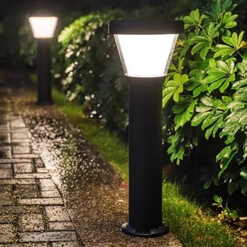 10W Rustproof & Waterproof Aluminum Cylinder Bollard Lights with PC Shade - Wired Modern Landscape Pathway Lights for Lawn, Courtyard & Garage - Image 5