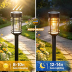 Ollny Solar Pathway Lights Outdoor 6 Packs, Solar Garden Lights IP65 Waterproof, LED Solar Powered Path Light Auto On/Off, Landscape Lighting for Yard Walkway Driveway Porch Outside Decor - Image 5
