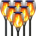Solar Torch Light with Flickering Flame for Halloween Decorations by Awethone