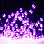 Solar Halloween Lights Outdoor 2 Pack 480 LED Solar String Lights Purple - Image 4
