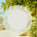 Wind Spinners for Yard Garden, Green Sage Leaves Branches Flower 3D Stainless Steel Round Hanging Spinners Indoor Outdoor Kinetic Yard Art,12 Inch, Spring Botanical by IDOWMAT