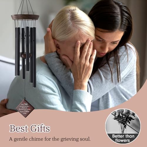 Memorial Wind Chimes for Outside, Sympathy Gift for Loss of Loved One - Image 4
