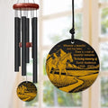 Personalized Horse Memorial Wind Chime – “Trail of Beautiful Memories” Quote with Custom Name & Years – Outdoor Sympathy Gift for Horse Riders – Remembrance Windchime for Equestrian Families by AlpadilCo
