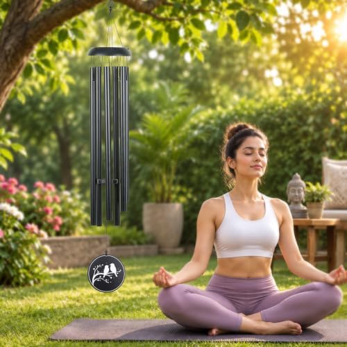 45" Memorial Large Wind Chimes Outdoor Deep Tone with 6 Heavy Tubes - Image 7