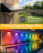 Solar Fence Lights Outdoor, 12 Pack Fence Lights Solar Powered - Image 3