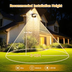 40W Outdoor LED Wall Light with 350° Rotatable Panel - Image 5