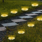 8 Pack Inground Lights for Outside, 8 LED Waterproof Solar Disk Lights, Landscape Lighting for Outdoor Garden Pathway Driveway - Image 3