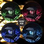 Solar Post Cap Lights Warm White & RGB Automatic Cycling 2 Modes - Image 3