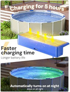 NIORSUN Solar Pool Lights for Above Ground & Inground Pools - IP68 Waterproof 9 RGB Color LED Pool Light with 3.6ft Cord & Remote, Underwater Lights for Pools/Pond Decor - Image 4