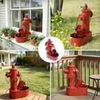 Metal Solar Powered Water Fountain with Backup Battery,Outdoor Fountains - Image 6