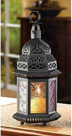 LANTERNS for WEDDINGS Vintage MOROCCAN Style -(Pack of 2) (RAINBOW) - Image 2