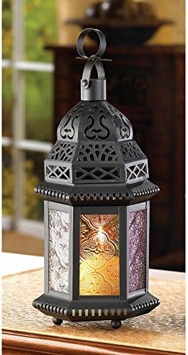 LANTERNS for WEDDINGS Vintage MOROCCAN Style -(Pack of 2) (RAINBOW) - Image 2