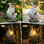 Goose Gnome Garden Statue, Funny Goose Outdoor Decor, Garden Gnome - Image 3