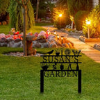 Personalized Garden Sign, Custom Garden Tools Sign with Stakes, Garden Sign with Last Name, Personalized Flower Garden Name Sign, Yard Sign, Lawn Sign, Custom Family Name Garden Sign, Farmhouse Decor - Image 4