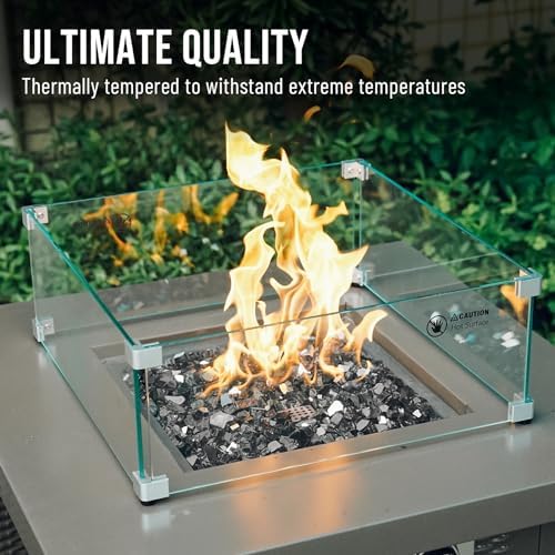 Skyflame 10-Pound Fire Pit Glass for Propane Gas Fireplace Decor - Image 4