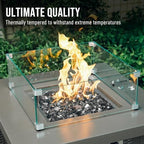 Skyflame 10-Pound Fire Pit Glass for Propane Gas Fireplace Decor - Image 4