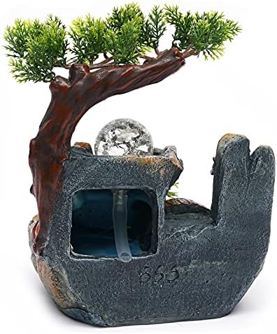Mini Rockery Fountain Waterfall Water Sound Indoor Desktop Ornament - Image 4