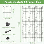 Garden Trellis for Climbing Plants, Outdoor Rustproof Heavy Duty Plant Climber Support for Flowers, Vine, Cucumbers, Expandable Height & Width, No Dig Decorative Garden Fence Panels - Image 2