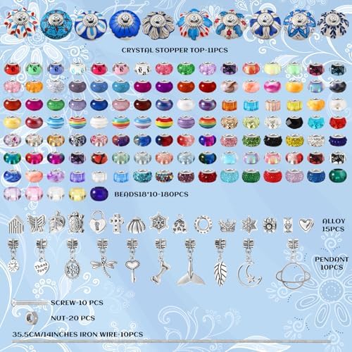 Silipull 255 Pcs 14 Inch Christmas Garden Stakes Decorative Blue and White Porcelain Ceramic Round Beaded Garden Stakes Decor Fairy Sticks for Indoor Outdoor Yard Lawn Pathway Patio Decoration - Image 2