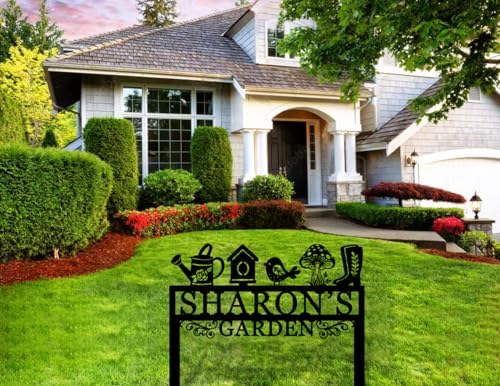 Personalized Garden Sign, Custom Yard Sign With Metal Stake, Garden Signs Decorative Outdoor, Gardens Sign Stake, Lawn Signs, Yard Gifts, Mother Gift - Image 4