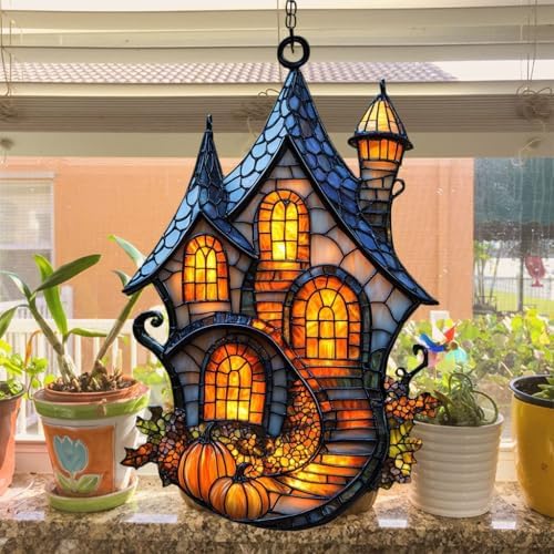 Gothic Magic Castle Acrylic Suncatcher - Image 4