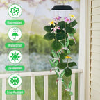 Hummingbirds Solar Wind Chimes Outdoor,Color Changing LED Dangler Mobiles - Image 2