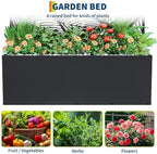 GarveeLife Metal Planter Box with Trellis 71"x47"x16", with Drainage Holes - Image 4