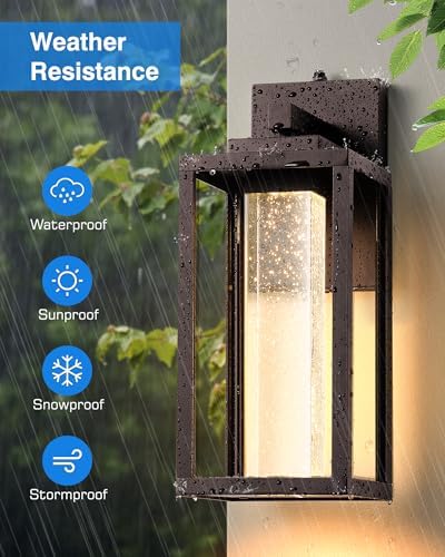 VIANIS Oil Rubbed Bronze Outdoor House Lights Fixtures Wall Mount, Aluminum - Image 4