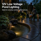 Low Voltage Pond Lights 6PK Landscape Lighting Submersible Light 2900K Warm White 5.4W 135 Lumens Underwter Lights Floodlight with 15FT Wire for Swimming Pool, Fountain, Pond - Image 6