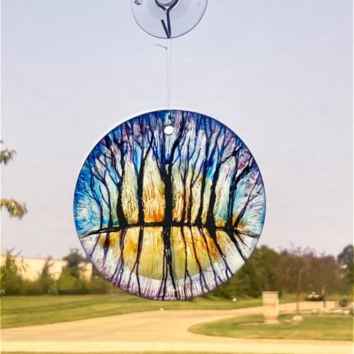 National Artcraft 4-3/4" Hexagon Shaped Clear Glass Suncatchers - (Pkg/6) - Image 2