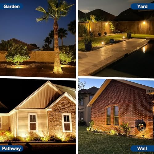 Solar Spot Lights Outdoor, 10 Packs/56 LED , Warm White Solar Spotlights - Image 6