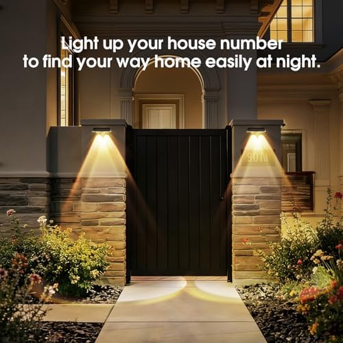 AUDLES Solar Fence Lights Outdoor Waterproof, Fence Lights Solar Powered with 3 CCT Modes, Solar Wall Light for Outside, Step, Patio, Garden, Deck, Stairs - 12 Pack - Image 5
