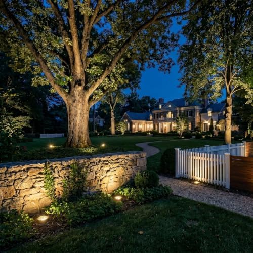 Malibu Low Voltage Well Lights 4W LED Outdoor Landscape Deck Lights 12V Well Light 200Lumen in-Ground Light 2800K Warm White with Connector & Stake for Step Tree Patio Yard Garden 1Pack 8401-3500-01 - Image 3