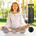 Wind Chimes for Outside Deep Tone Large with 6 Heavy Tubes, Memorial Outdoor for Outdoor, Garden(Bronze) - Image 5