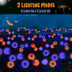 Lewondr 6 Pack Halloween Decorations Outdoor Eyeball Lights - Image 3