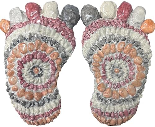 Garden Trail Paving Stone River Pebble - Outdoor Footprint Pedal Stone 2PS by QZSDBWHCBHomeDecor