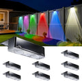 EGOBOO Solar Fence Lights Outdoor, 10 Lighting Modes RGB Color Changing by EGOBOO