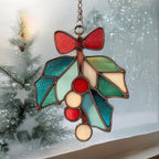 Mistle Toe Mosaic Style Acrylic Suncatcher - Image 3
