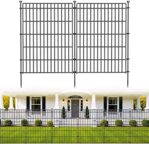 No Dig Garden Fence, Dog Fencing Outdoor for Yard, 10 Panels by OutdoorFence