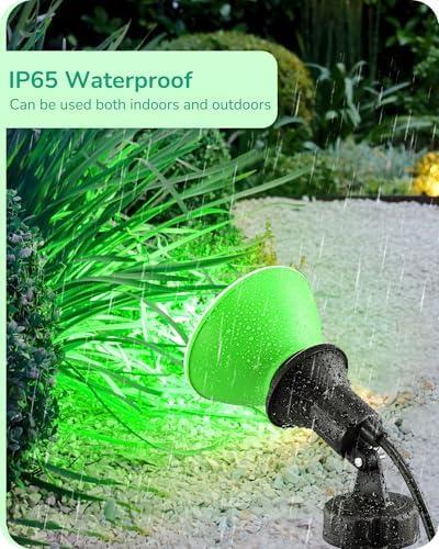 EDISHINE Halloween Outdoor PAR38 Green Flood LED Light Bulbs Dimmable 4Pack - Image 4