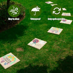 4Pcs Large Stepping Stones Outdoor Garden Walkway, Durable Plastic Pavers for Patio, Pathway, and Landscaping, Weatherproof Stepping Stones with Ground Stakes for Easy Installation (Square Butterfly) - Image 4