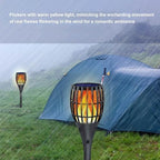 Solar Torch Light, Flickering Flame Waterproof Outdoor Landscape Decoration Environmentally Friendly Warm Yellow Lighting Easy to Install for Camping Out - Image 5